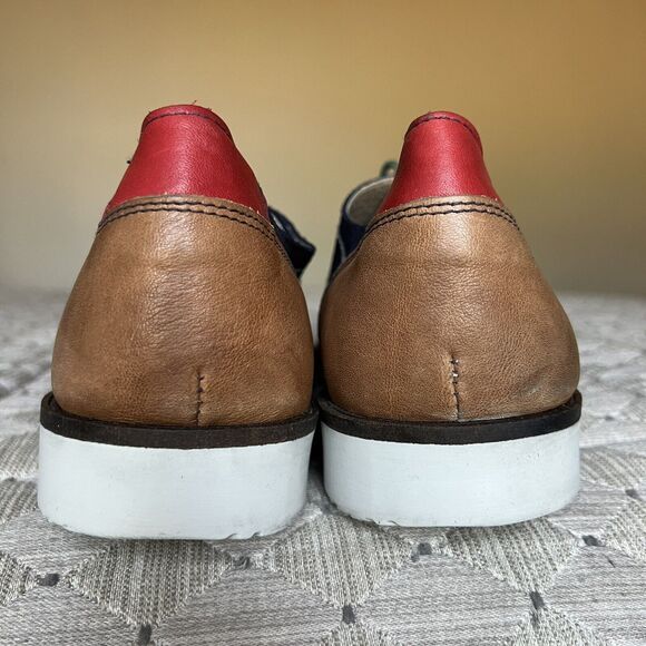 Sotoalto Navy Colorblock Suede Leather Oxford  Lace Up Shoes Men's EU 43 US 10 - Picture 10 of 14